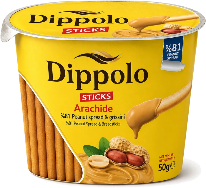 Dippolo Arachide dip & sticks cup