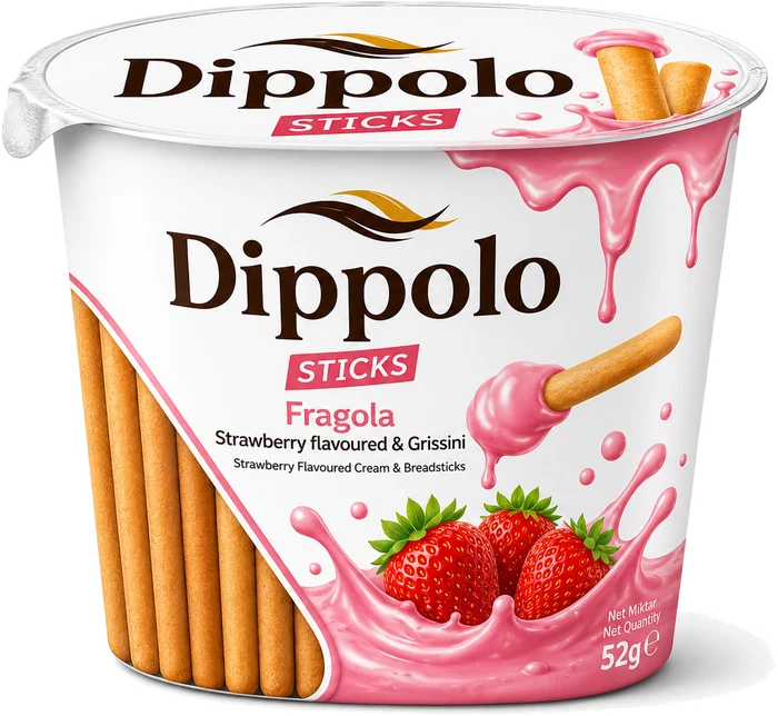 Dippolo Fragola dip & sticks cup
