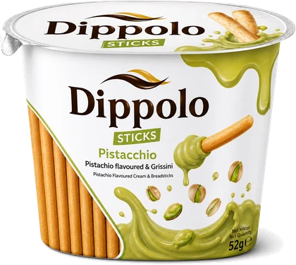Dippolo Pistacchio 52 g dip & sticks cup