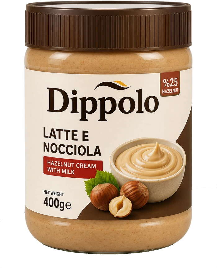 Dippolo Latte e Nocciola hazelnut cream with milk
